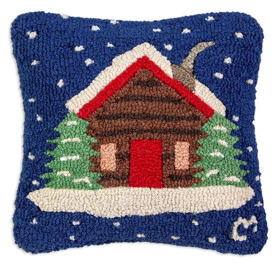 Cabin in the Snow-Pillow-Nautical Decor and Gifts