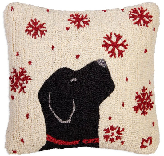 Dog Catching Flakes-Pillow-Nautical Decor and Gifts