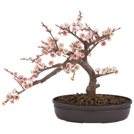Cherry Blossom Bonsai Silk Tree-Faux Plant-Nautical Decor and Gifts