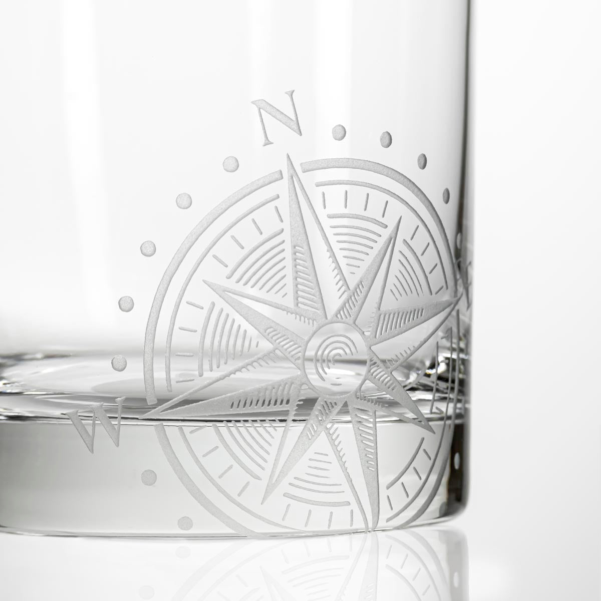 Compass Star Whiskey Decanter 3 Piece Set-Nautical Decor and Gifts