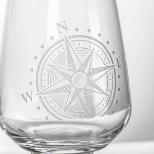 Compass Star Stemless - 15oz-Nautical Decor and Gifts