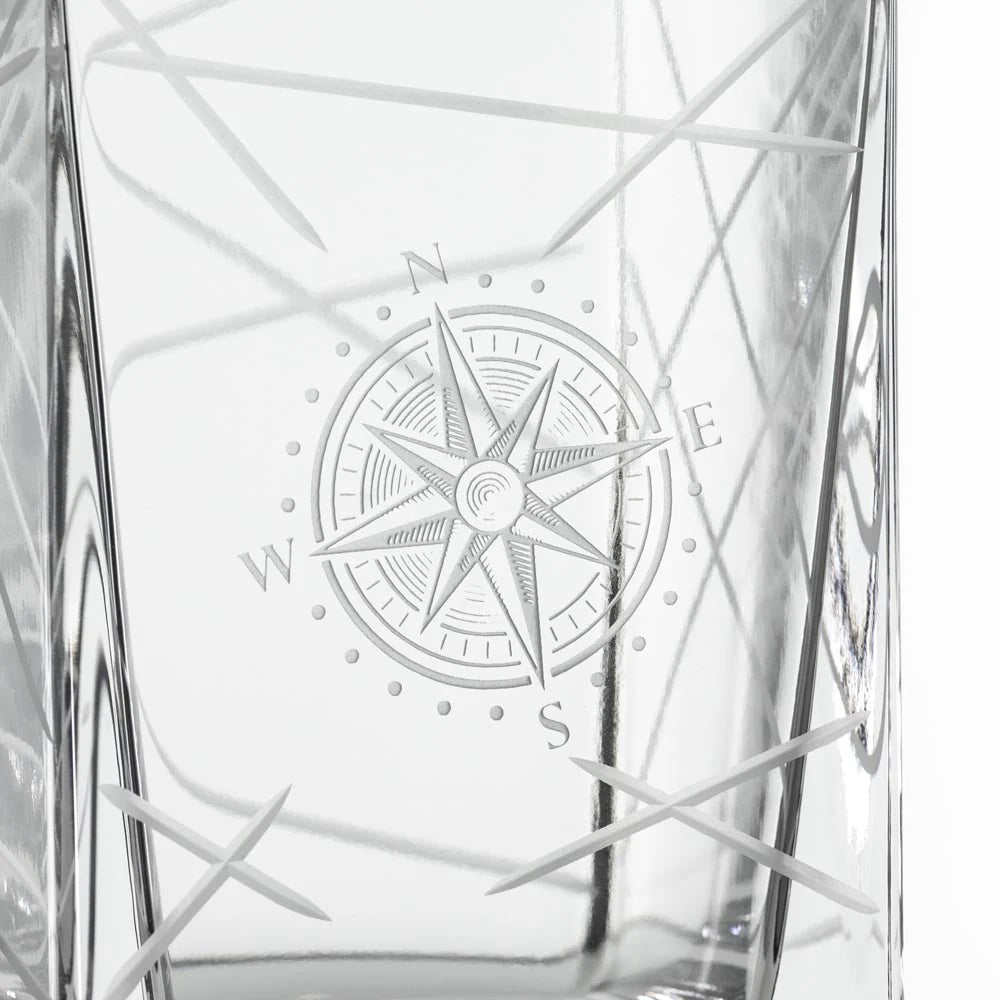 Compass Star Longitude 34oz Whiskey Decanter-Nautical Decor and Gifts