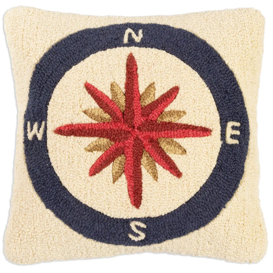 Compass Rose-Pillow-Nautical Decor and Gifts