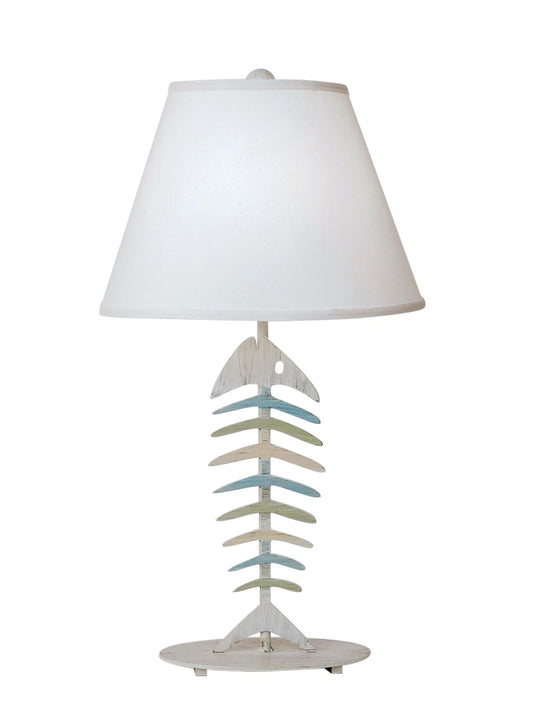 Cottage/Multi Color Bonefish Table Lamp-Lamp-Nautical Decor and Gifts