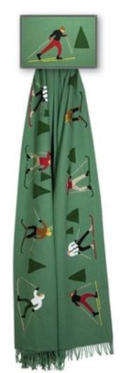 Cross Country Skier Throw-Throw Blanket-Nautical Decor and Gifts