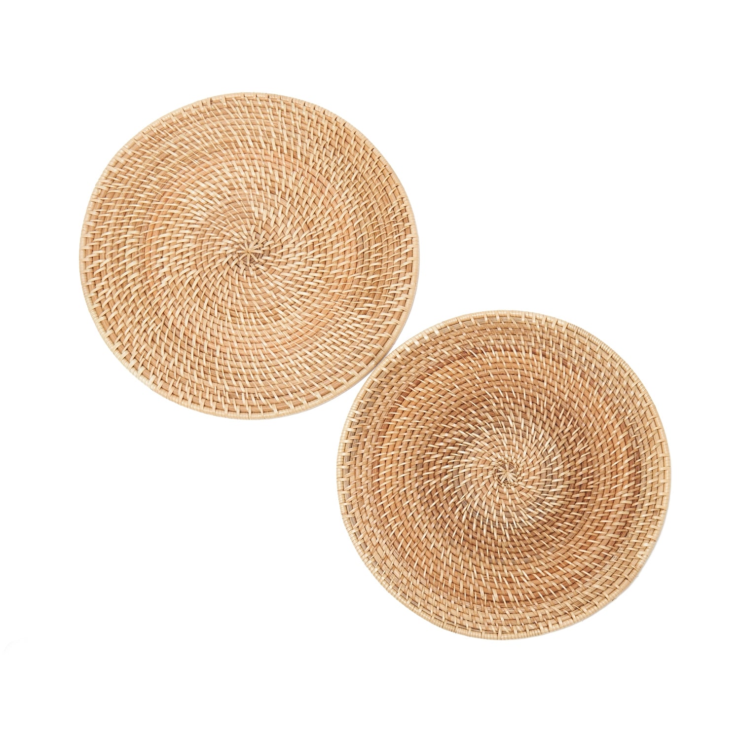 Woven Rattan Placemats, Set of 2-Nautical Decor and Gifts