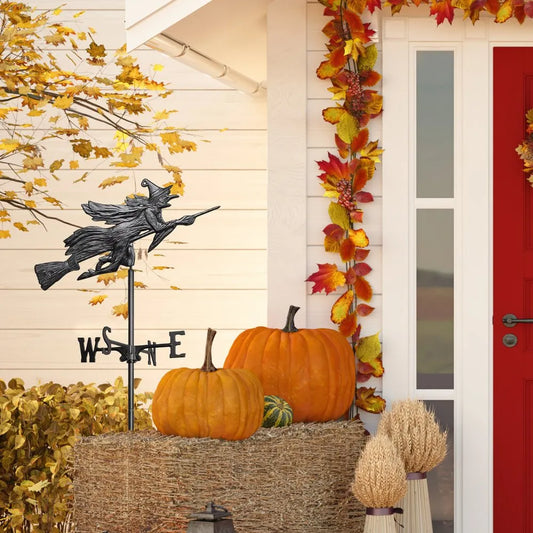 Flying Witch Garden Weathervane-Weathervane-Nautical Decor and Gifts