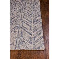 Gramercy Blue Heather Herringbone Area Rug-Rugs-Nautical Decor and Gifts