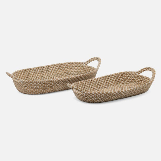 Kendari Oval Basket Set of 2-Nautical Decor and Gifts