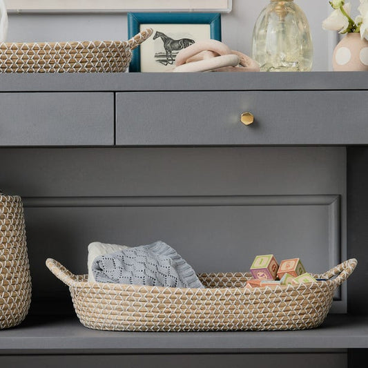 Kendari Oval Basket Set of 2-Nautical Decor and Gifts