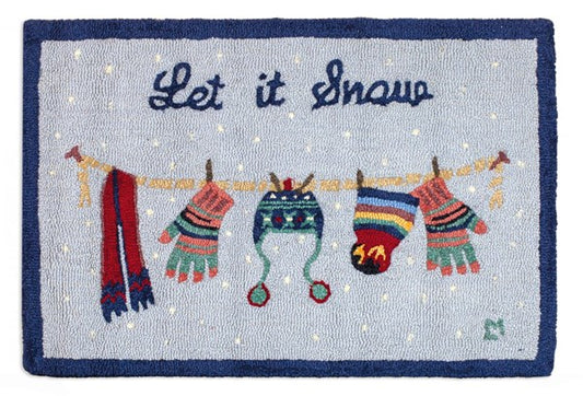 Let it Snow Rug-2x4 Rug-Nautical Decor and Gifts