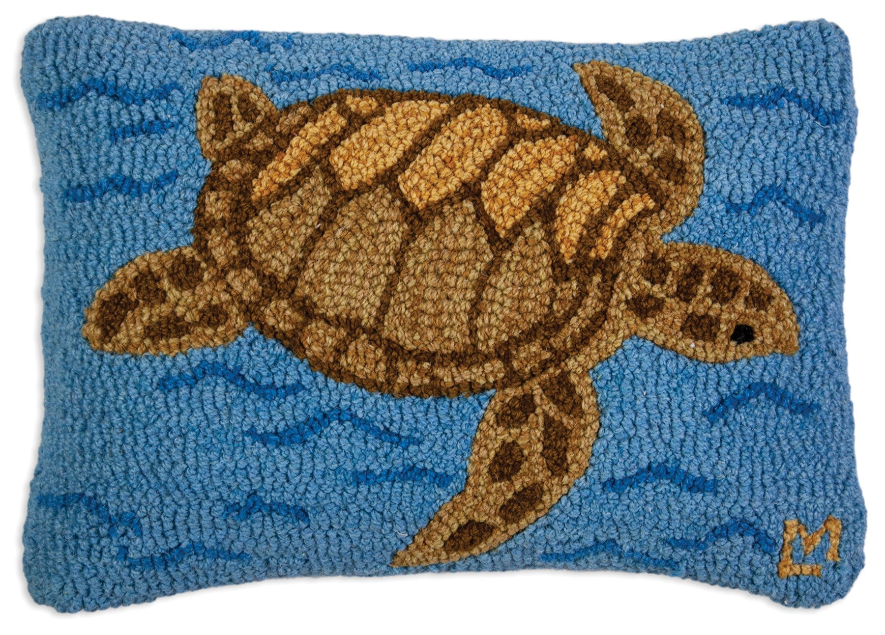 Loggerhead Turtle-Pillow-Nautical Decor and Gifts