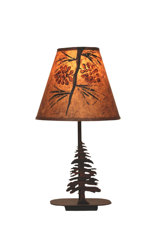 Mini Iron Pine Tree Lamp-Lamp-Nautical Decor and Gifts