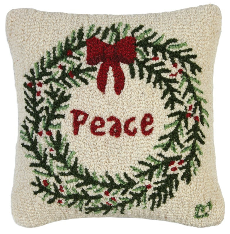 Peace Wreath-Pillow-Nautical Decor and Gifts