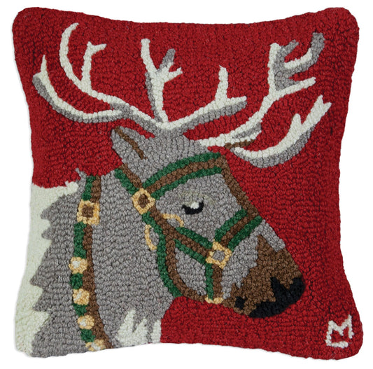 Reindeer-Pillow-Nautical Decor and Gifts