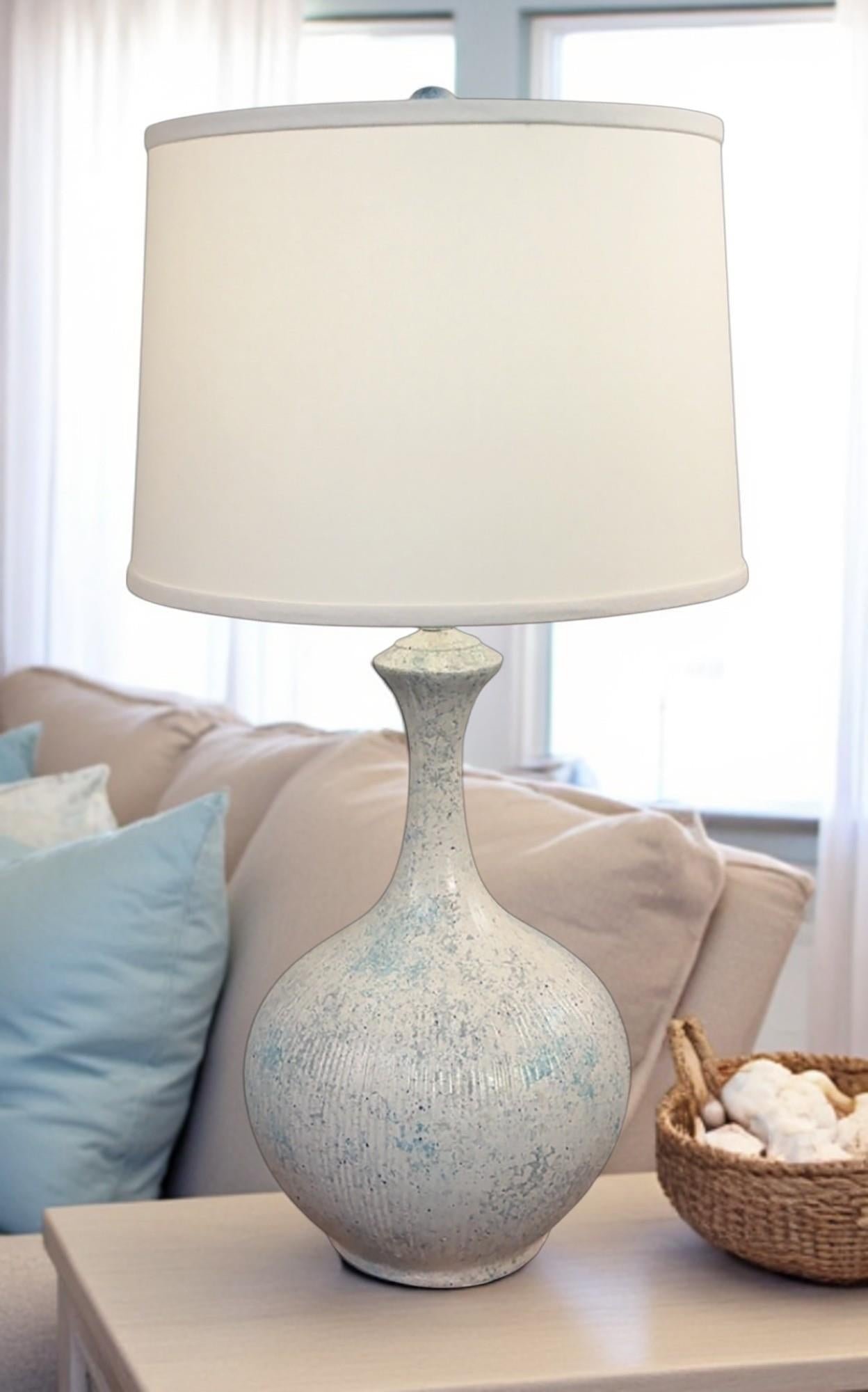 Seaglass Bali Style Table Lamp-Lamp-Nautical Decor and Gifts