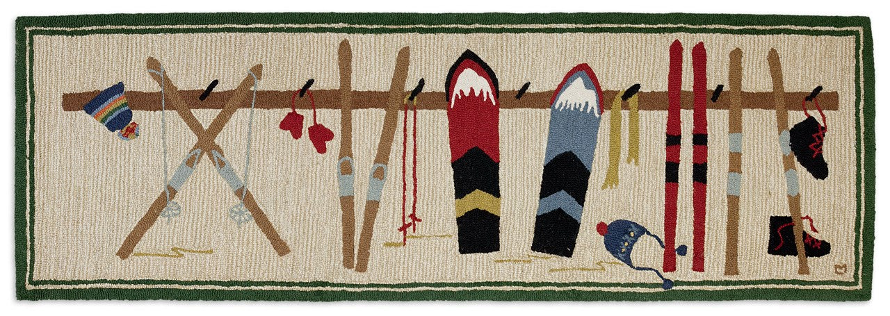 Ski Rack Room Rug-30x8 Rug-Nautical Decor and Gifts