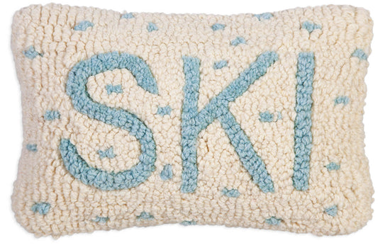 Ski Hooked Pillow-Pillow-Nautical Decor and Gifts
