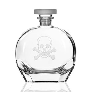Skull and Crossbones Whiskey Decanter-Nautical Decor and Gifts