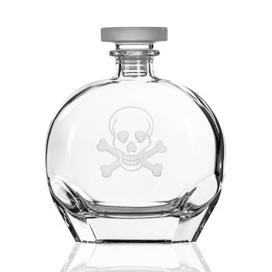Skull and Crossbones Whiskey Decanter-Nautical Decor and Gifts