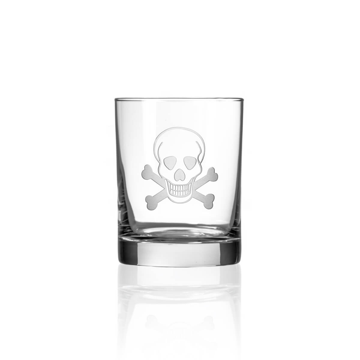 Skull and Crossbones Double Old Fashioned - 13oz-Nautical Decor and Gifts