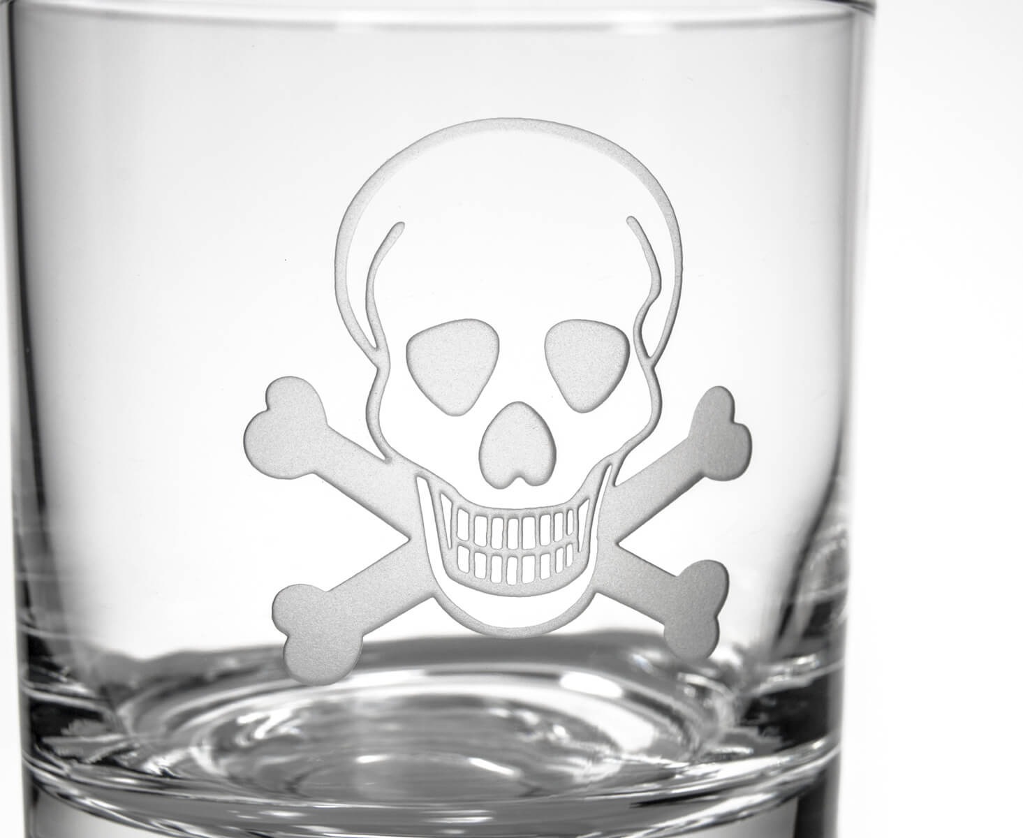 Skull and Crossbones Double Old Fashioned - 13oz-Nautical Decor and Gifts