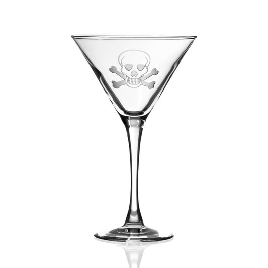 Skull and Crossbones Martini - 10oz-Nautical Decor and Gifts