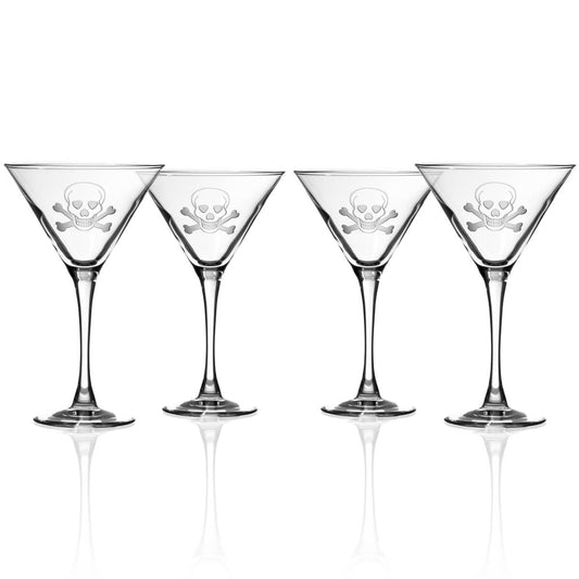 Skull and Crossbones Martini - 10oz-Nautical Decor and Gifts