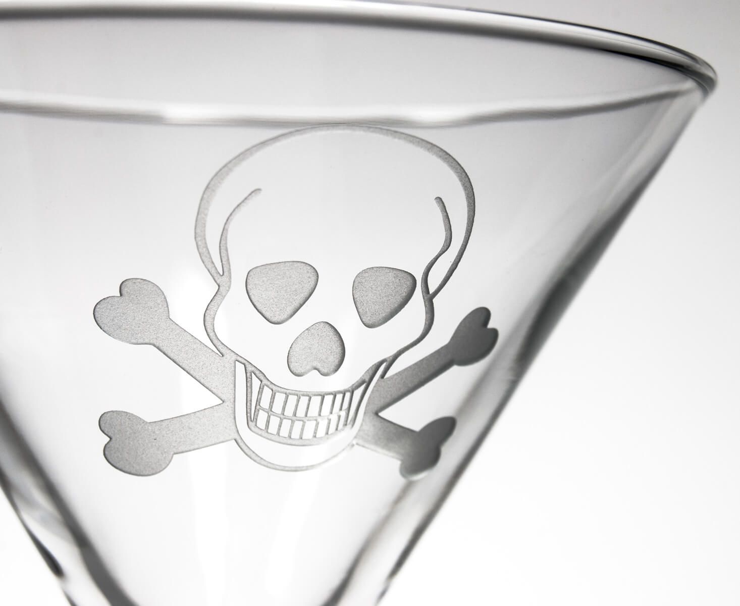 Skull and Crossbones Martini - 10oz-Nautical Decor and Gifts