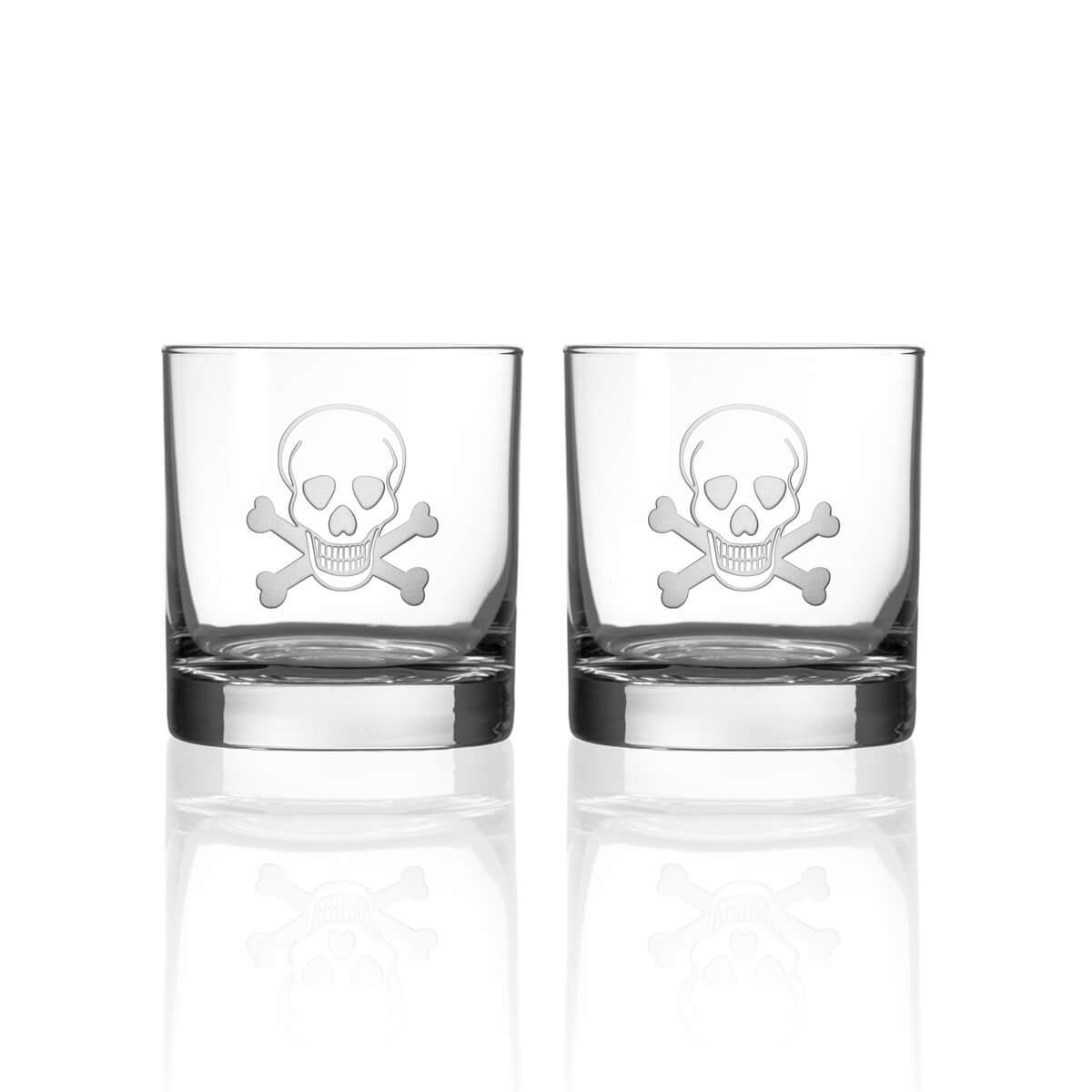 Skull and Crossbones Decanter 3 Piece Set-Nautical Decor and Gifts