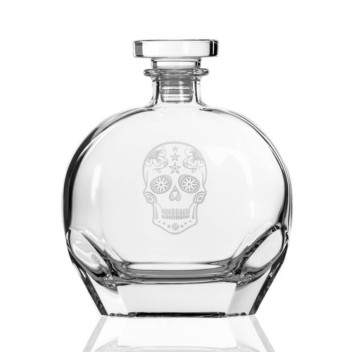 Sugar Skull Whiskey Decanter-Nautical Decor and Gifts