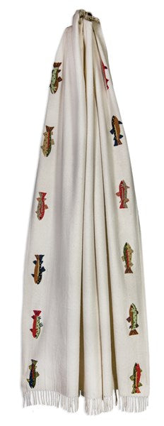 Summer Trout Throw Blanket-Throw Blanket-Nautical Decor and Gifts