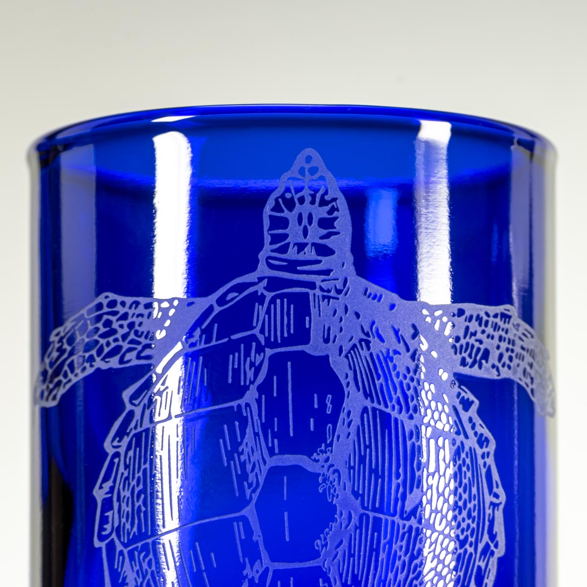 Upcycled Turtle Tumbler - 12 oz - Set of 4-Nautical Decor and Gifts