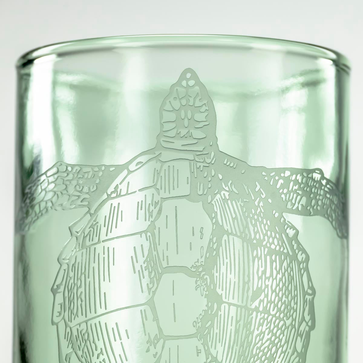 Upcycled Turtle Tumbler - 12 oz - Set of 4-Nautical Decor and Gifts