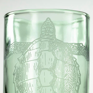 Upcycled Turtle Tumbler - 12 oz - Set of 4-Nautical Decor and Gifts