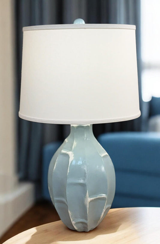 Washed Seaside Villa Geometric Vase-Lamp-Nautical Decor and Gifts