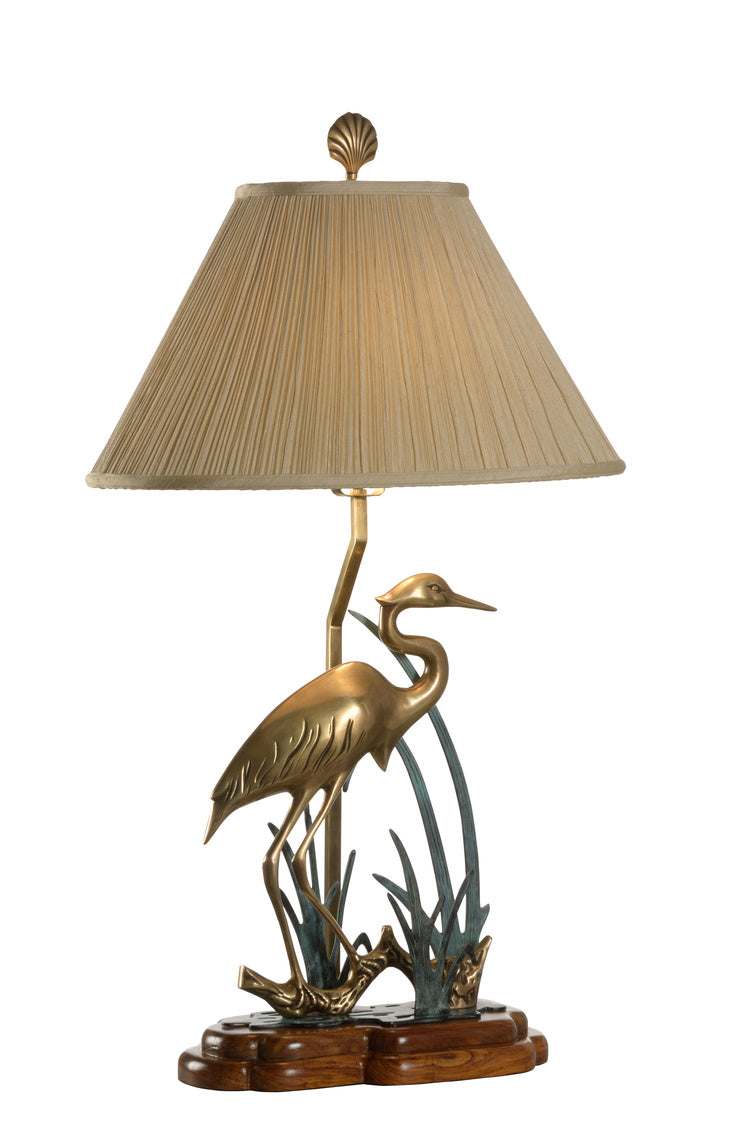 Wading Crane Lamp-Lamp-Nautical Decor and Gifts