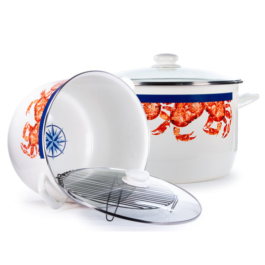Crab House 18qt Stock Pot-Pot-Nautical Decor and Gifts