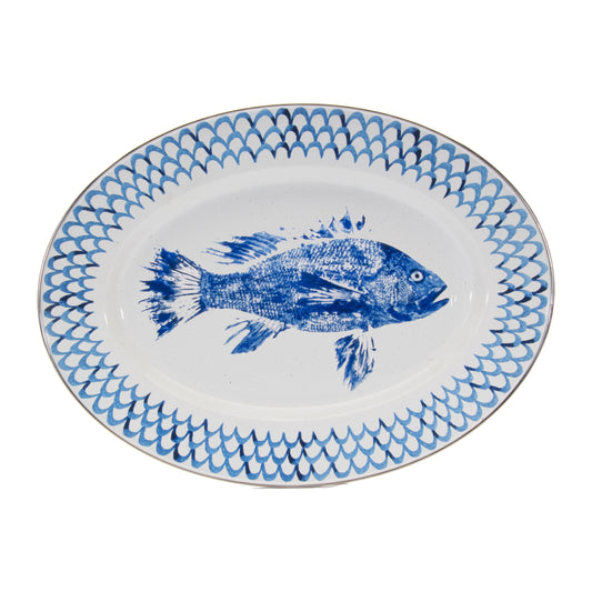Fish Camp Oval Platter-Tray-Nautical Decor and Gifts
