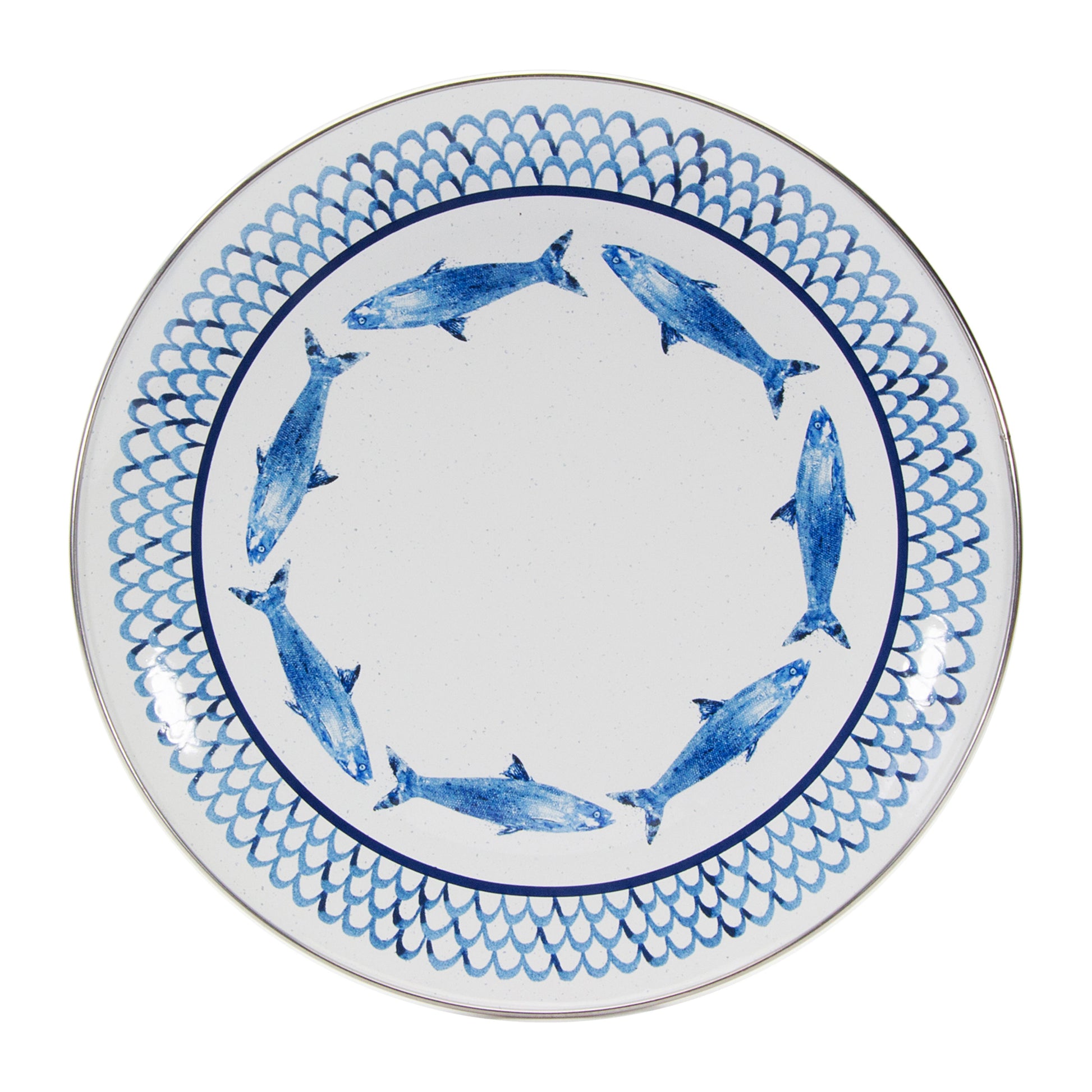 Fish Camp Dinner Plates - Set of 4-Plate-Nautical Decor and Gifts