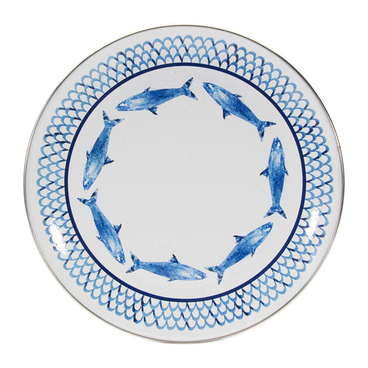 Fish Camp Dinner Plates - Set of 4-Plate-Nautical Decor and Gifts