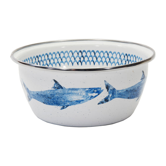 Fish Camp Salad Bowls - Set of 4-Bowl-Nautical Decor and Gifts