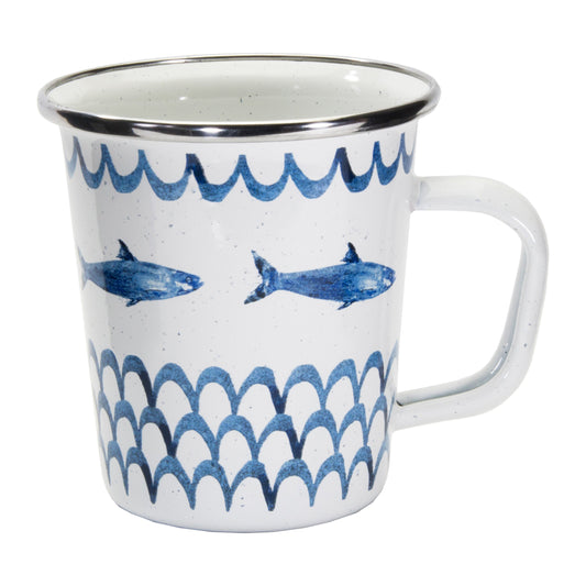 Fish Camp Latte Mugs - Set of 4-Mug-Nautical Decor and Gifts