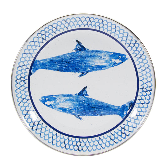Fish Camp Sandwich Plates - Set of 4-Plate-Nautical Decor and Gifts