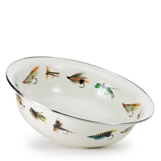 Fishing Fly Serving Bowl-Serveware-Nautical Decor and Gifts
