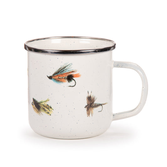 Fishing Fly 12oz Mugs - Set of 4-Mug-Nautical Decor and Gifts