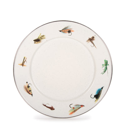 Fishing Fly Dinner Plates - Set of 4-Plate-Nautical Decor and Gifts