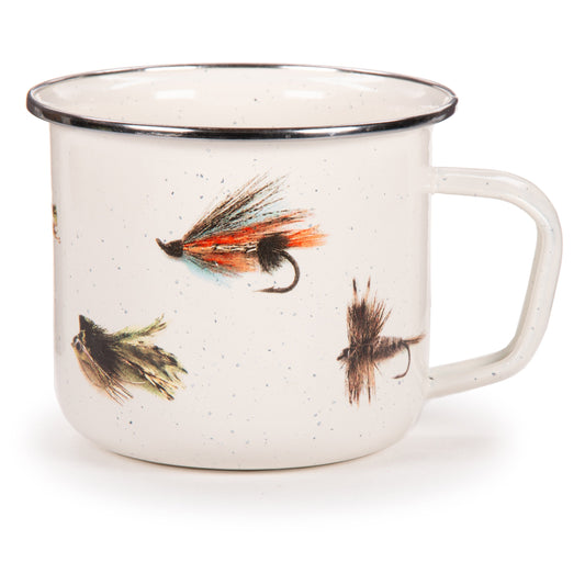 Fishing Fly Grande Mugs - Set of 4-Mug-Nautical Decor and Gifts
