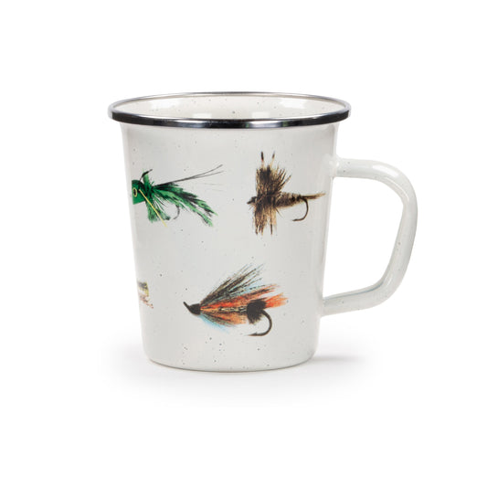 Fishing Fly Latte Mugs - Set of 4-Mug-Nautical Decor and Gifts