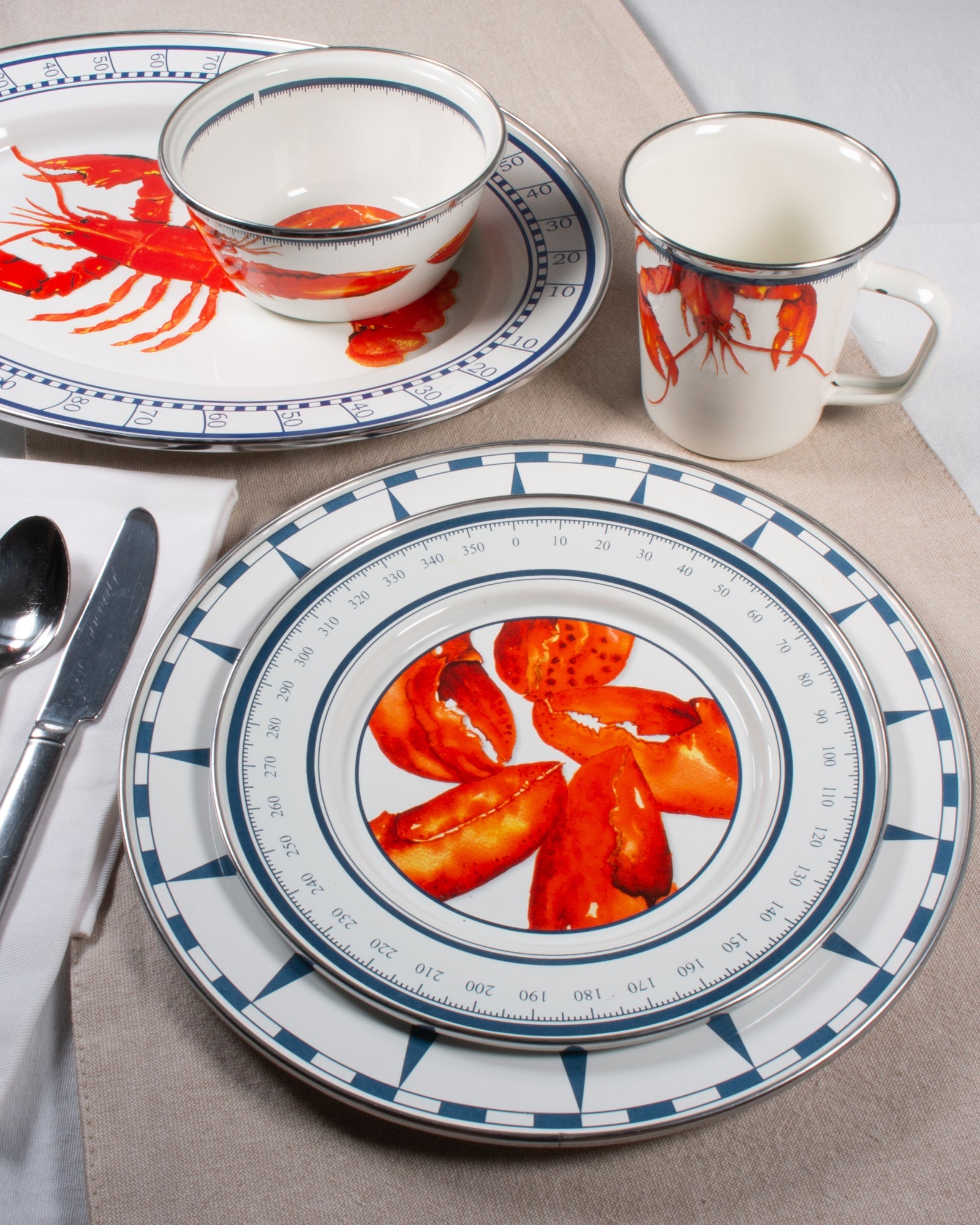 Lobster Sandwich Plates - Set of 4-Plate-Nautical Decor and Gifts
